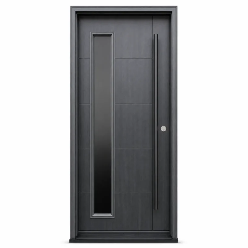 F65-V1 fiberglass entry door Amazon white background
