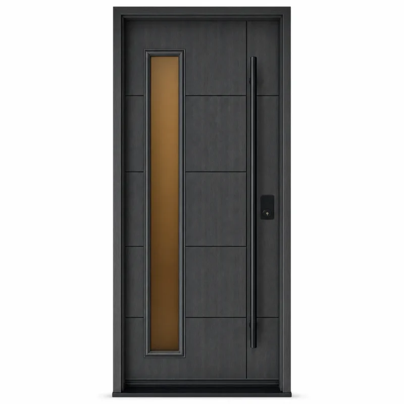 F65-V2 fiberglass entry door Amazon white background