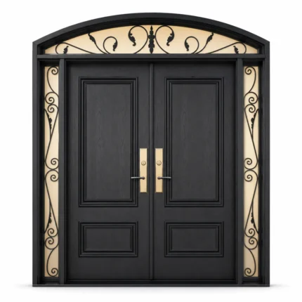F66-V2 fiberglass entry door Amazon white background