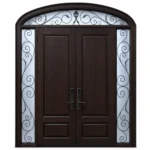 F66-V3 fiberglass entry door Amazon white background