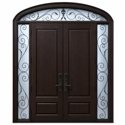 F66-V3 fiberglass entry door Amazon white background