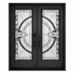 F67-V1 fiberglass entry door Amazon white background