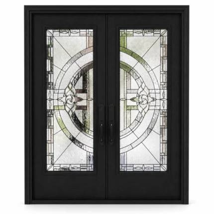 F67-V2 fiberglass entry door Amazon white background