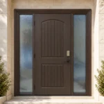 F72 fiberglass entry door installed home entrance scene