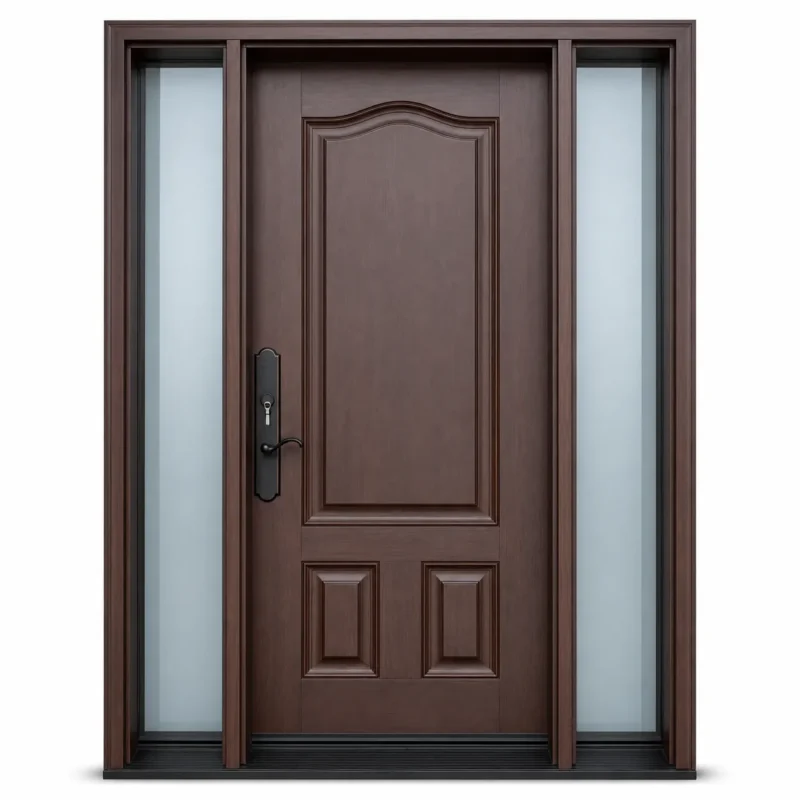 F73-V1 fiberglass entry door Amazon white background
