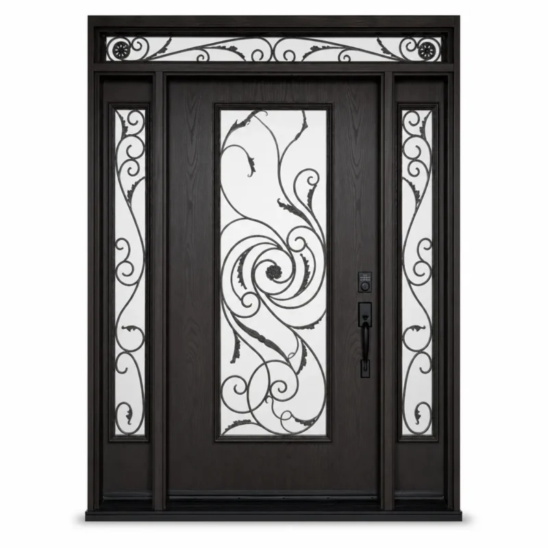 F75 fiberglass entry door Amazon white background