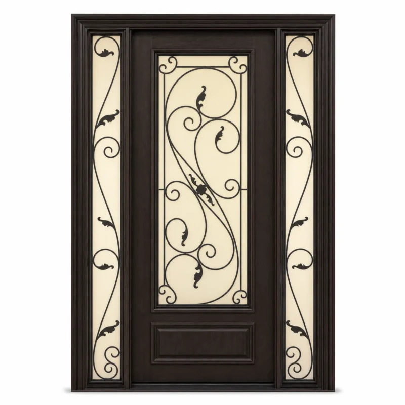 F79 fiberglass entry door Amazon white background