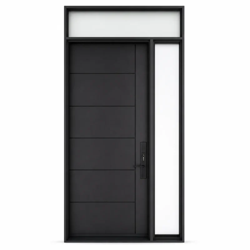 F8-MFD064 fiberglass entry door Amazon white background