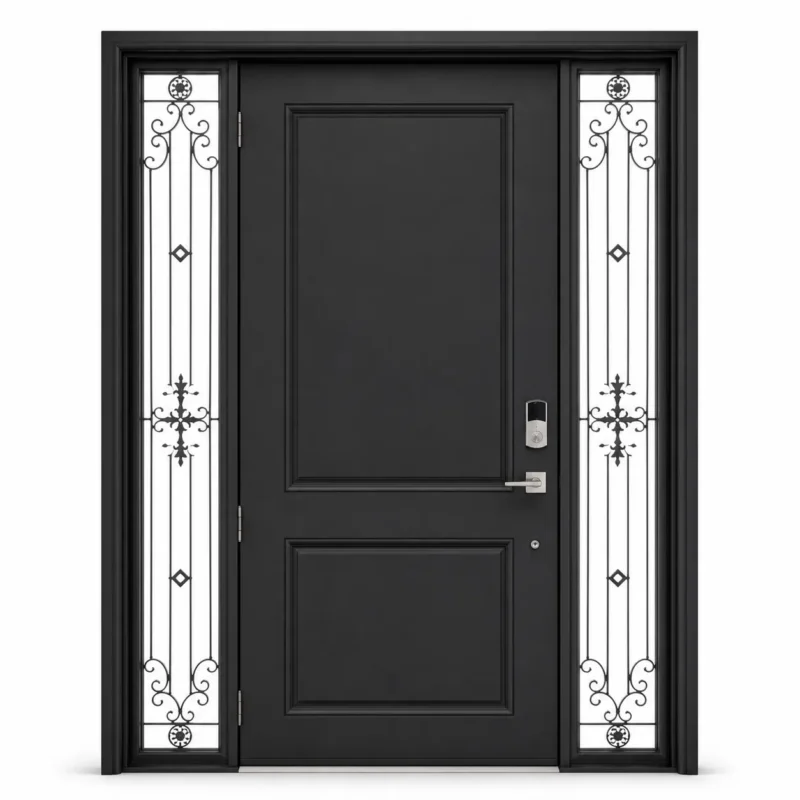 F83 fiberglass entry door Amazon white background
