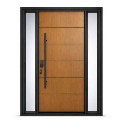F88-V2 fiberglass entry door Amazon white background