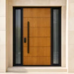 F88-V2 fiberglass entry door installed home entrance scene