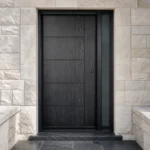 F91 fiberglass entry door installed home entrance scene