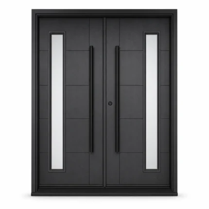 F95-V1 fiberglass entry door Amazon white background