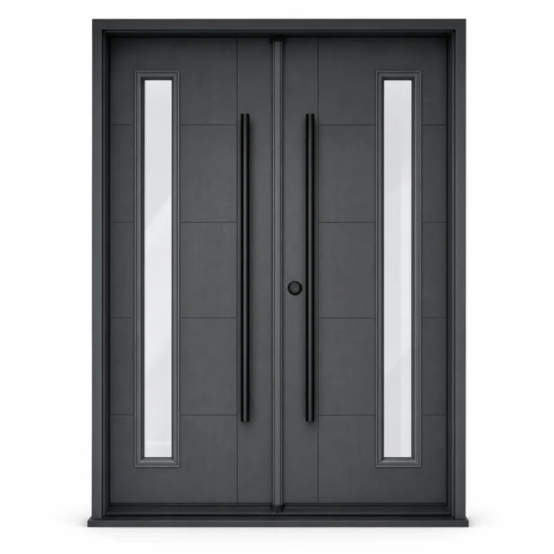 F95-V2 fiberglass entry door Amazon white background