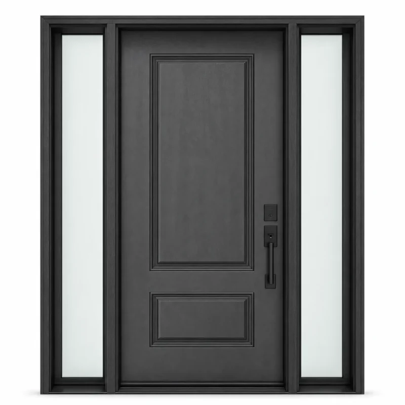 F97-V2 fiberglass entry door Amazon white background