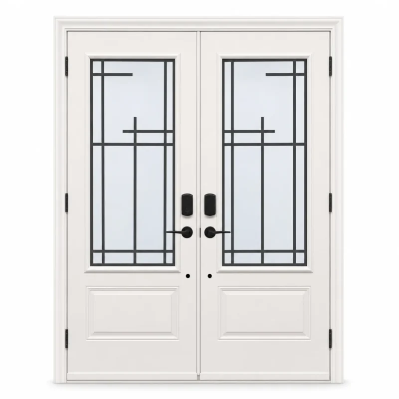 SD002 steel entry door Amazon white background