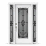 SD004 steel entry door Amazon white background