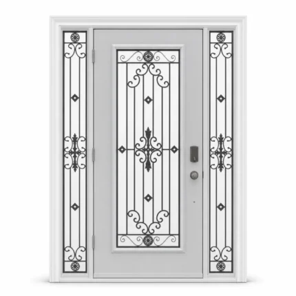 SD005 steel entry door Amazon white background