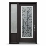 SD009 steel entry door Amazon white background