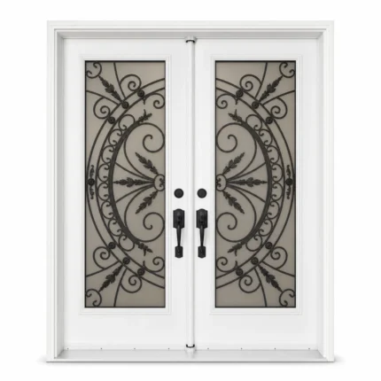 SD010 steel entry door Amazon white background