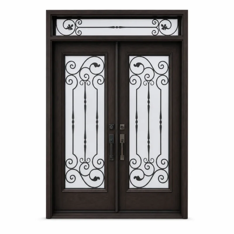 SD019 steel entry door Amazon white background