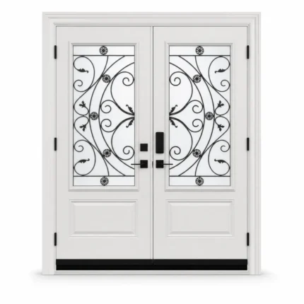 SD025 steel entry door Amazon white background