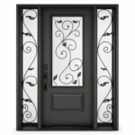 SD033 steel entry door Amazon white background