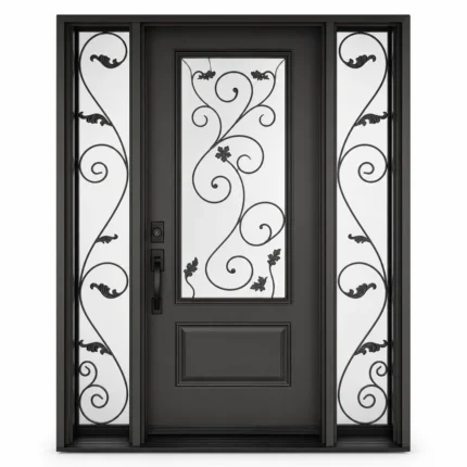 SD033 steel entry door Amazon white background