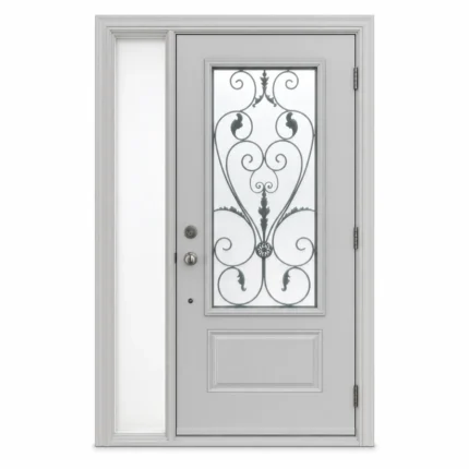 SD037 steel entry door Amazon white background
