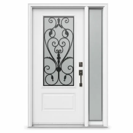 SD038 steel entry door Amazon white background