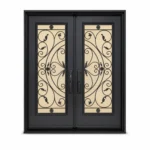 SD046 steel entry door Amazon white background