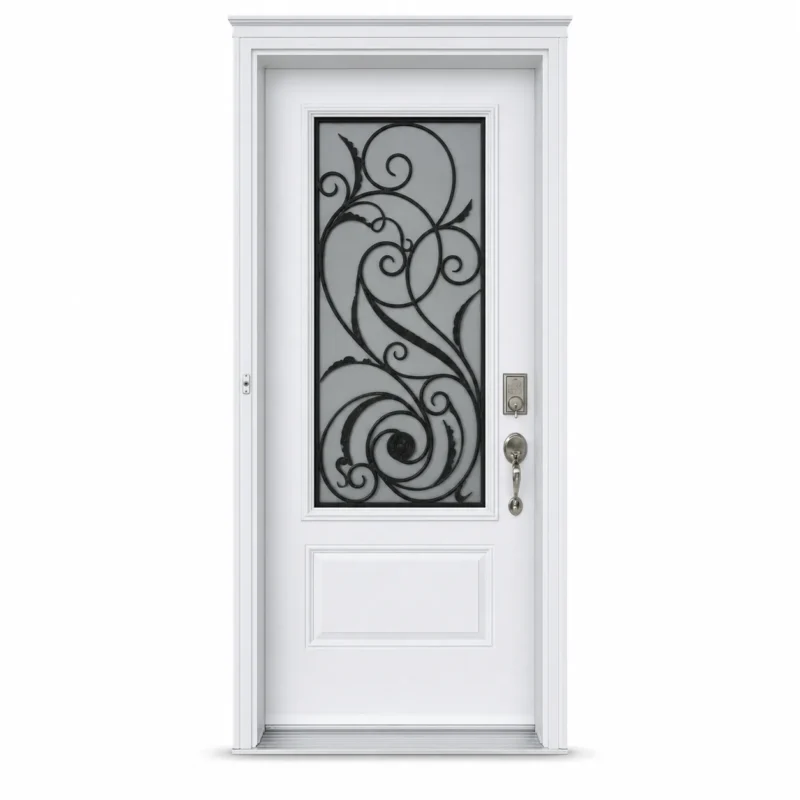 SD055 steel entry door Amazon white background