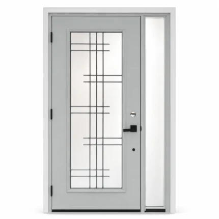 SD056 steel entry door Amazon white background