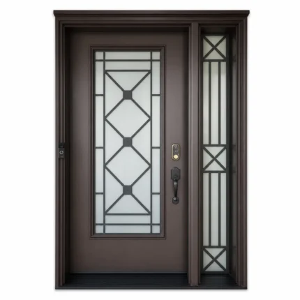 SD063 steel entry door Amazon white background