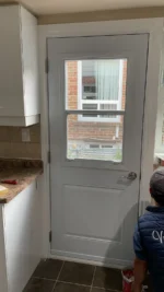 SD064 steel entry door original product view