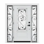 SD091 steel entry door Amazon white background