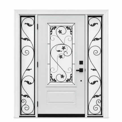 SD091 steel entry door Amazon white background