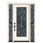 SD104 steel entry door Amazon white background