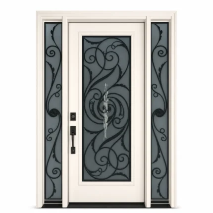 SD104 steel entry door Amazon white background