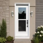 SD110 steel entry door installed home entrance scene