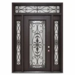 SD113 steel entry door Amazon white background