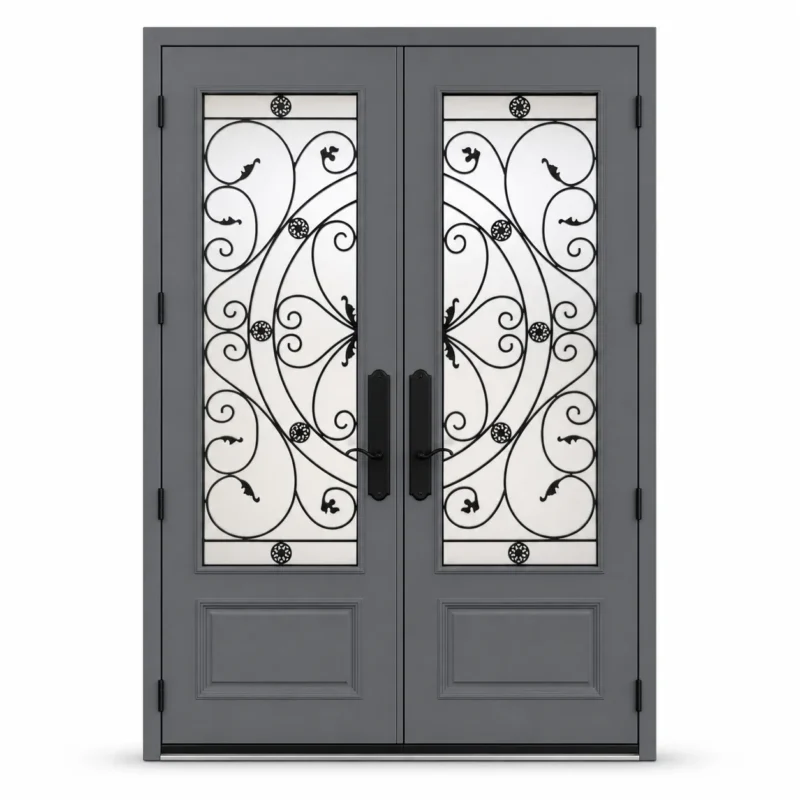 SD115 steel entry door Amazon white background