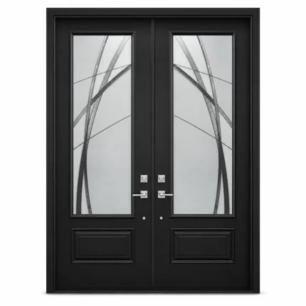 SD118 steel entry door Amazon white background