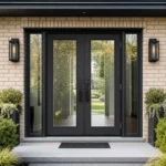 SD120 steel entry door installed home entrance scene
