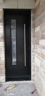 SD121 steel entry door original product view