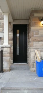 SD122 steel entry door original product view