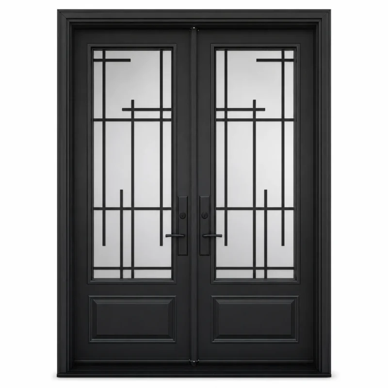 SD126 steel entry door Amazon white background
