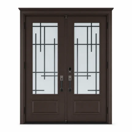 SD128 steel entry door Amazon white background