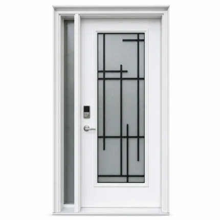 SD132 steel entry door Amazon white background