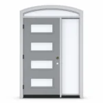 SD134 steel entry door Amazon white background